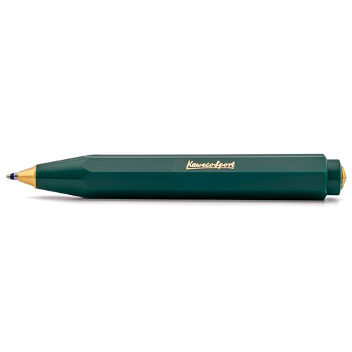 punta fina con clip octagonal Kaweco Sport dorado Pluma estilogr/áfica Kaweco Sport Classic Azul marino