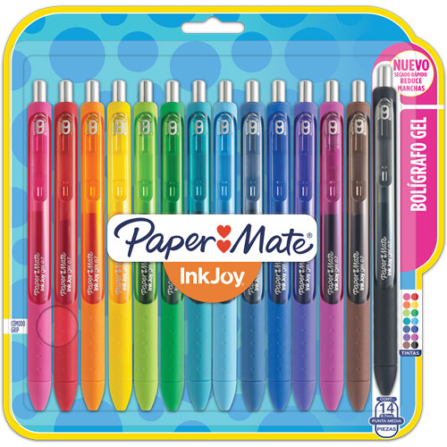 lumen todo para crear bolÍgrafo gel papermate inkjoy blister con 14