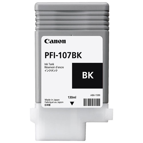Foto de Cartucho para plotter Canon PFI-107BK negro 