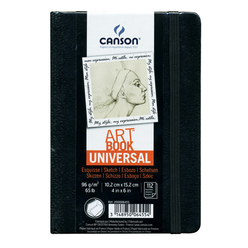 Foto de Cuaderno de Arte 10.2X15.2CM Canson Universal 96G 112 Hojas 