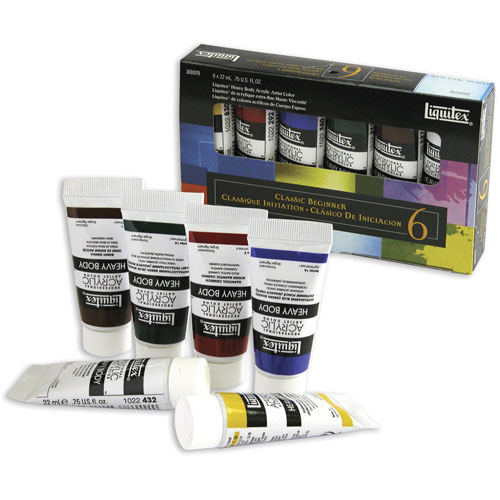 Foto de Kit de pintura acrílica Liquitex Hb caja con 6 piezas 