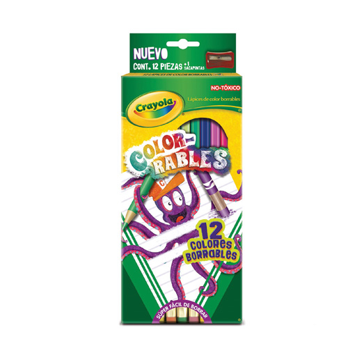 Foto de Lápices De Colores Crayola Borrables C/12 Crayola 68-4412 