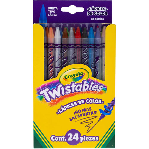 Foto de Lápices de Colores Crayola Twistables con 24 piezas 