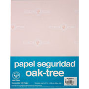 Foto de Papel de Seguridad Rosa Tamaño Carta OAK Tree de 90 G 
